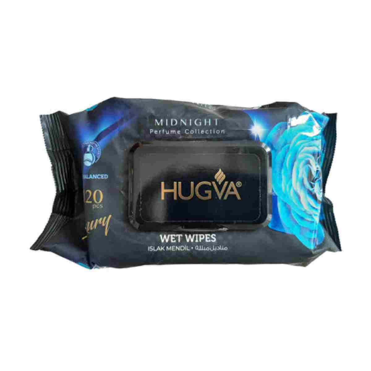 LINGETTE DE LUXE HUGVA 120 PCS MIDNIGHT NOIR/BLEU
