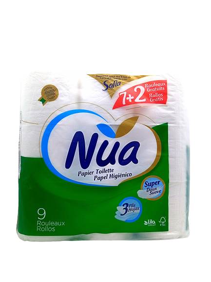 PAPIER TOILETTE NUA 9/8 VERT