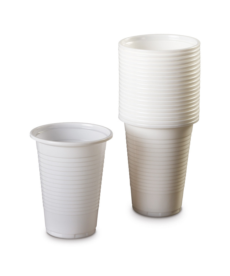 GOBELET EN PLASTIQUE BLANC ECO BON APPETIT 100/30 BLANC