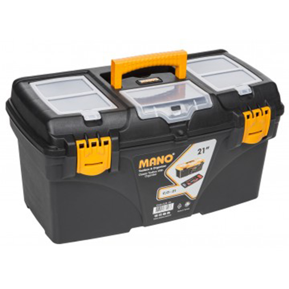BOITE A OUTILS VIDE EN PVC CLASSIQUE MANO COR-21
