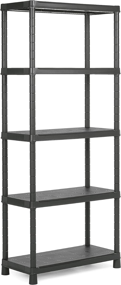 RAYONNAGE EN PLASTIQUE POID MAX 20KG/ETAGERE 5 ETAGES