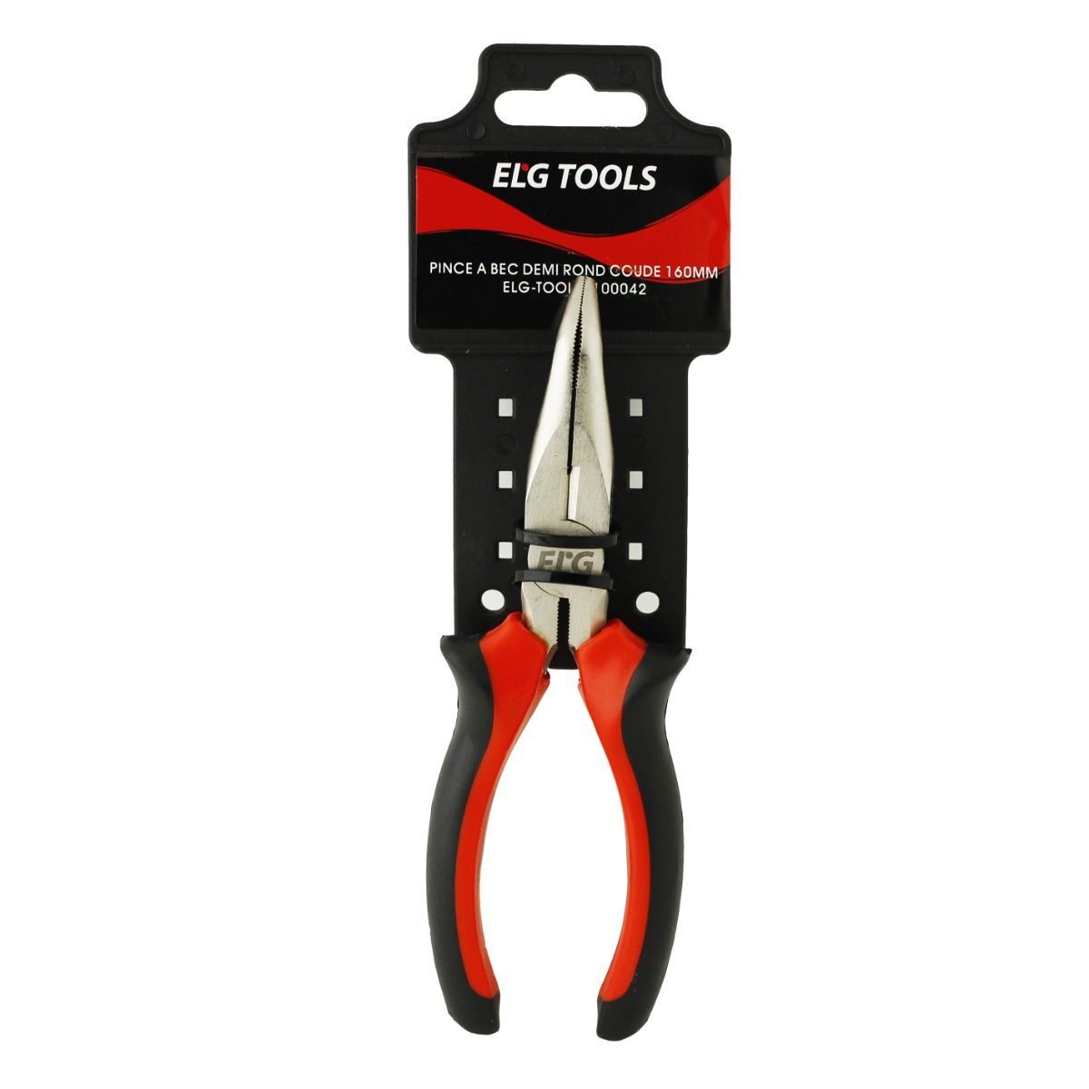Pince à becs demi-ronds longs droits 160mm isolée 1000V - 50