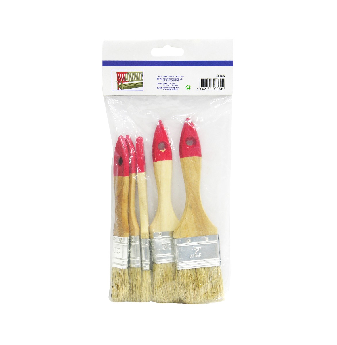 LOT DE 5 PINCEAUX