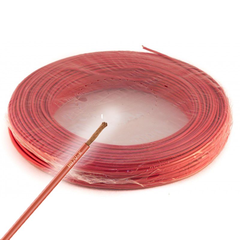 CABLE U500SV SECTION 0.75 100M ROUGE