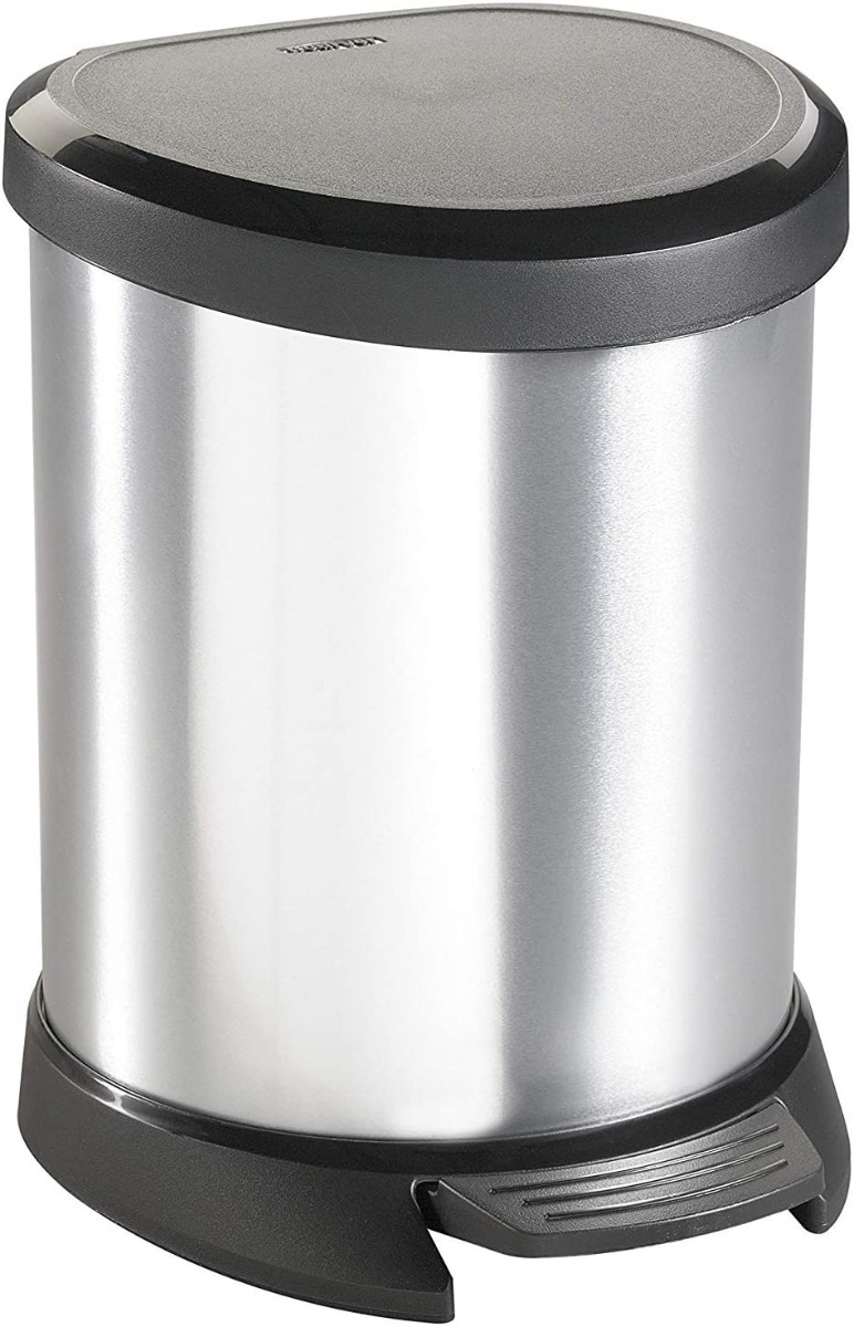 POUBELLE  FILME INOX 5L CURVER