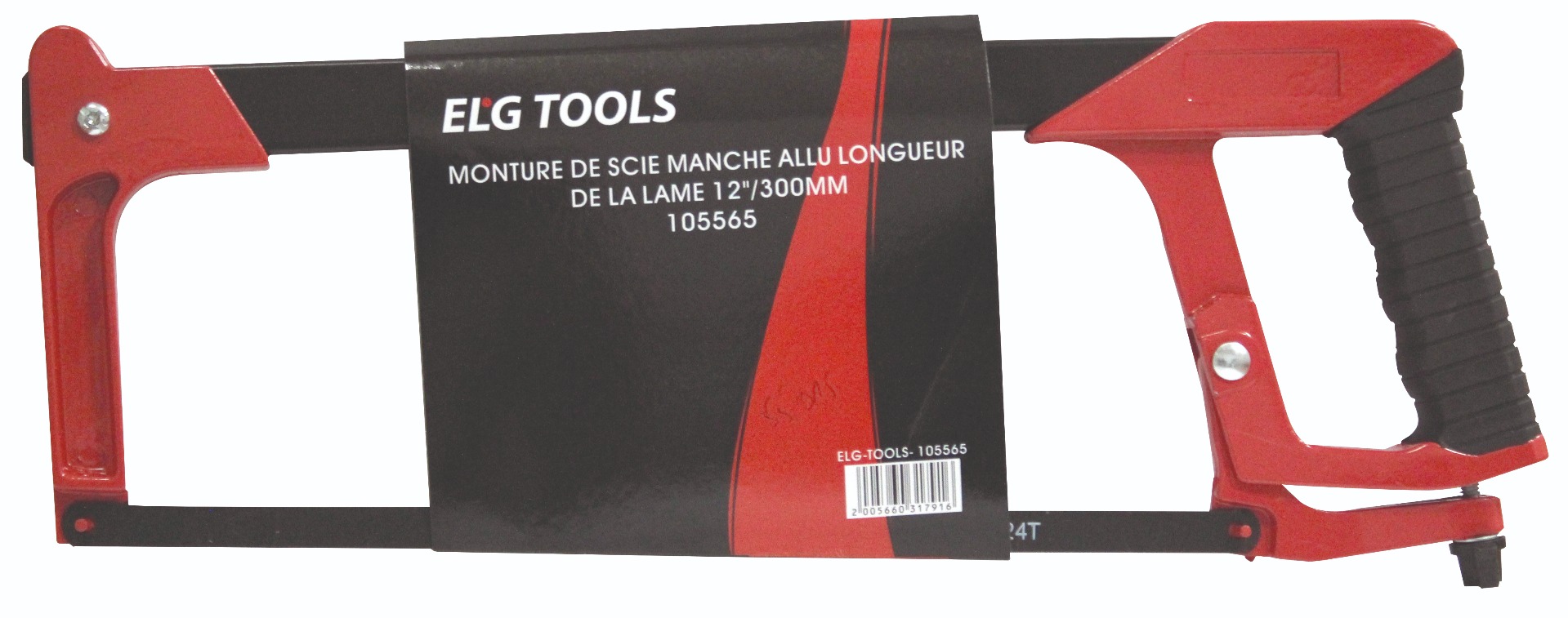 MONTURE DE SCIE  TUBULAIRE MANCHE ALLU LONG 300MM  ELG TOOLS REF 105565