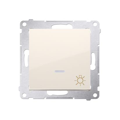 Poussoir lumineux lumière 16AX connexion à vis avec griffes Marfil Simon 54