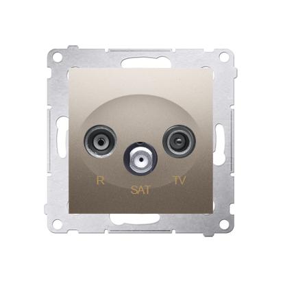 Prise RTV + SAT 10dB connexion à vis avec griffes Cava Simon 54