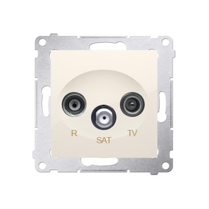 Prise RTV + SAT 10dB connexion à vis avec griffes Marfil Simon 54