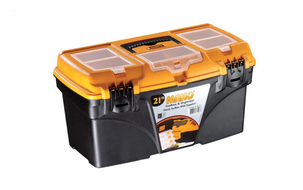 BOITE A OUTILS VIDE EN PVC CLASSIQUE CO-21