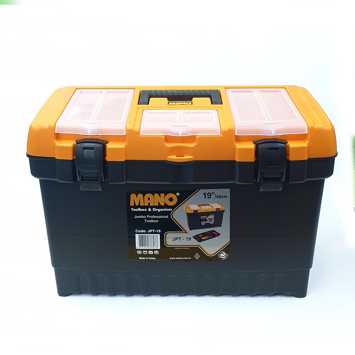 BOITE A OUTILS VIDE EN PVC PROFESSIONNEL JPT-19