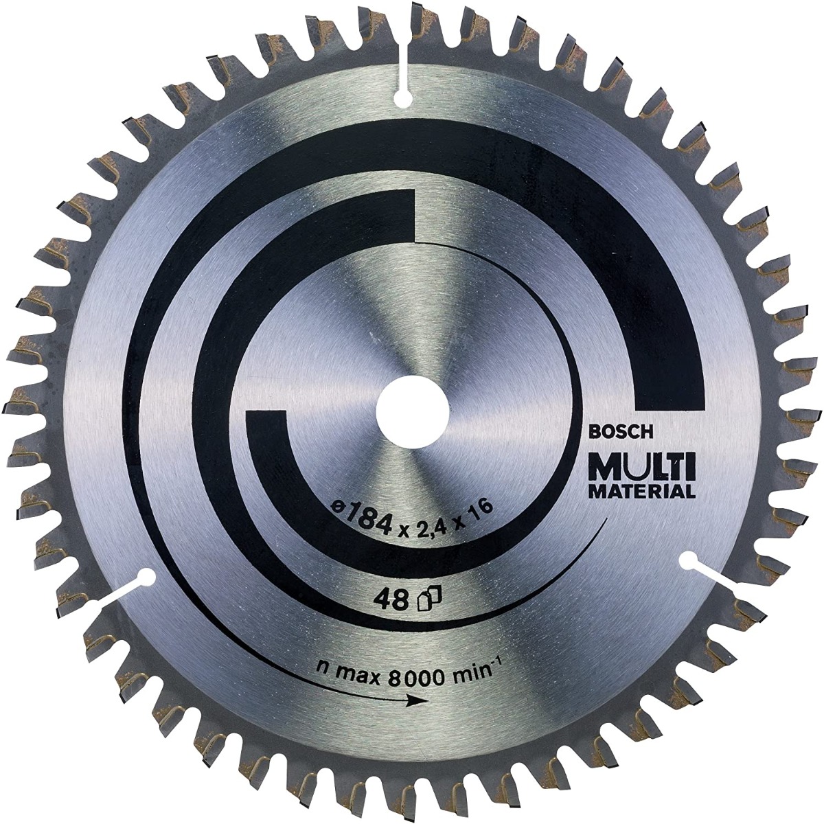 LAME DE SCIE CIRCULAIRE MULTI MATERIAL - 184 X 16 X 2.4 MM. 48