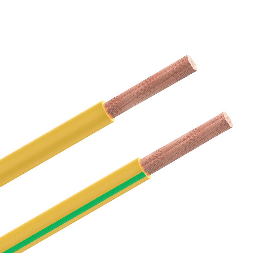 CABLE U500V JAUNE LOT SECTION 2.5 100M