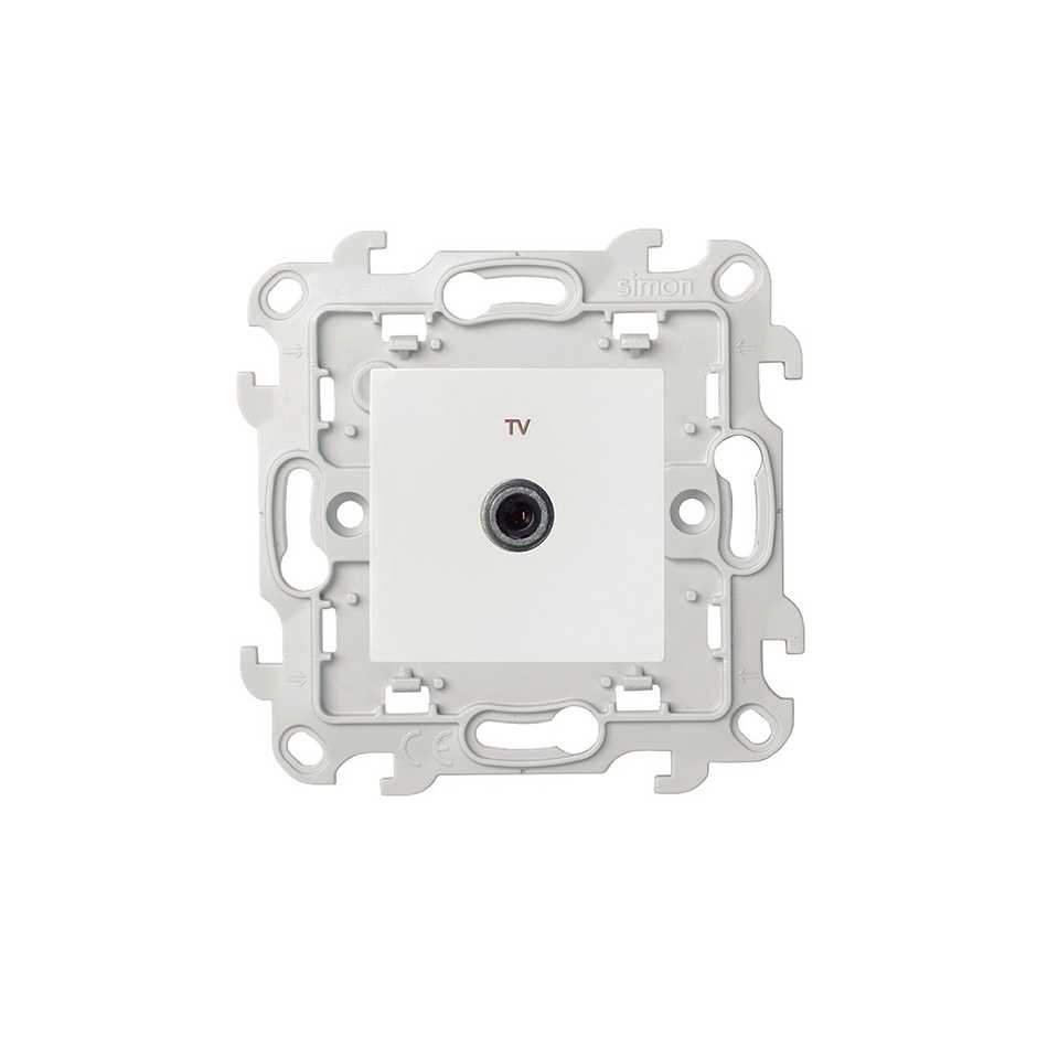 Prise TV connexion à vis blanc Simon 24 Harmonie