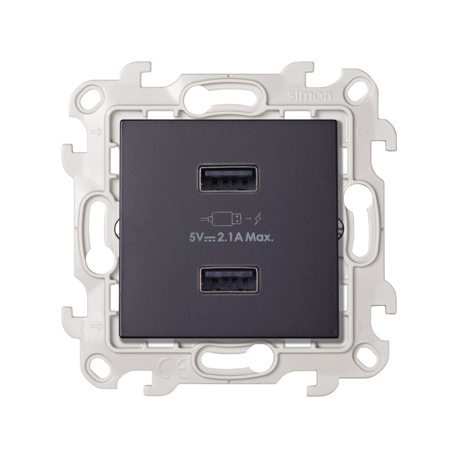 DOUBLE CHARGEUR USB - S24 GRAPHITE