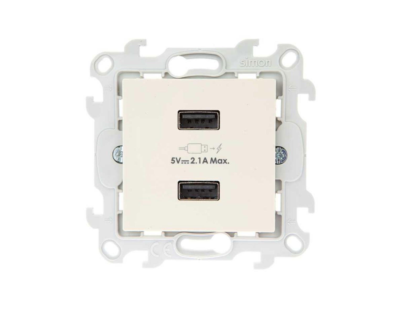 DOUBLE CHARGEUR USB - S24 IVOIRE