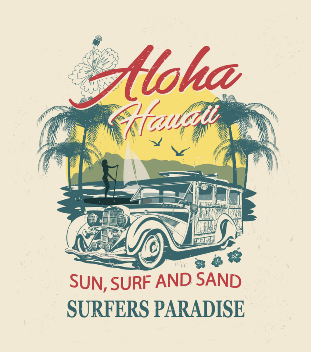 POSTER MOTIF HAWAII