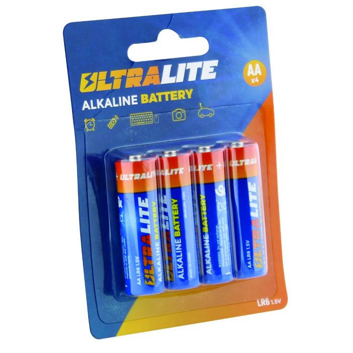 PILES ULTRALITE ALKALINE PACK DE 4 PIECES LR6 AA 1.5V LR6/ AA