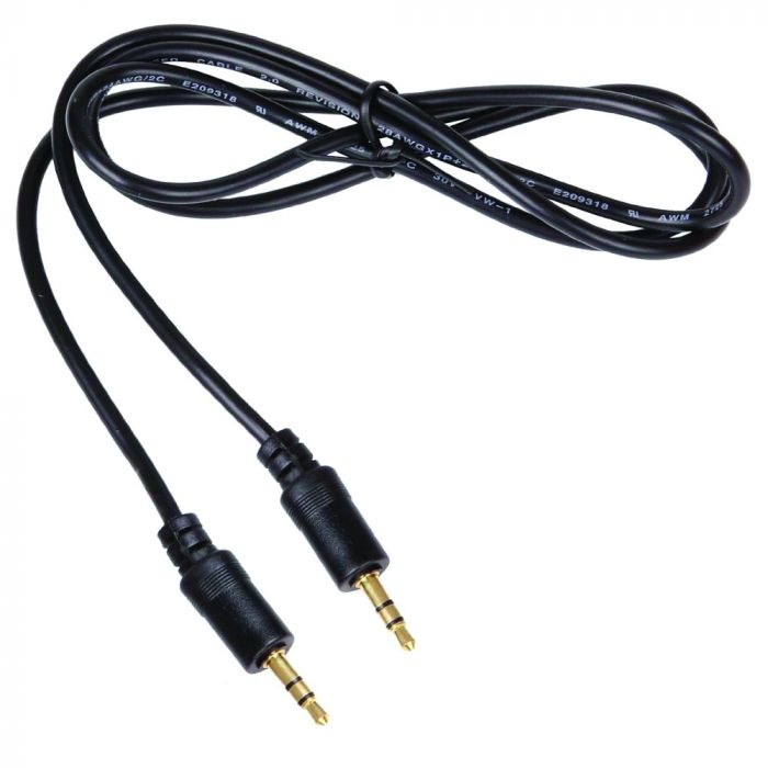 CÂBLE AUDIO JACK 3.5 MM À 3.5 MM PLAQUÉ OR. 1.8 M DO-0031