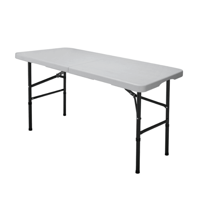 Table pliante réglable 122x61 cm | Hauteur 3 niveaux