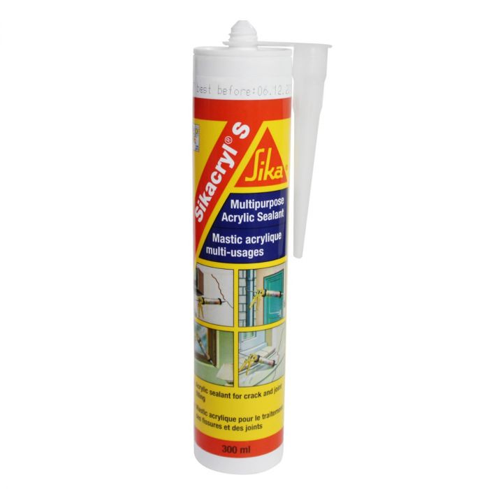 Mastic acrylique peinture sur  