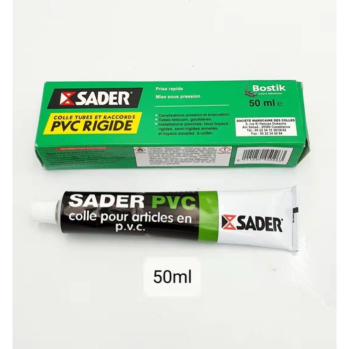 Colle expert pour tuyau et PVC - 125 ml - SADER