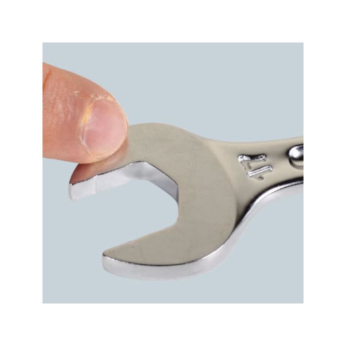 Cofan Clé Fixe à Double Fourche Polie 41-46 Mm - Acier Chrome Haute Qualité