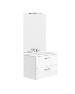 PACK ADELE COMPACT 800MM WITH DRAWERS (WHITE)