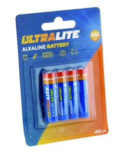 PILES ULTRALITE  ALKALINE PACK DE 4PCS LR03 AAA 1.5V LR03/ AAA