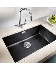 SM Evier Lavabo de Cuisine Double fait main noir 3mm 72x39Cm à prix pas  cher