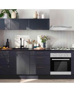 TRIO INOX ZENYA 60  Hotte + Plaque + Four 