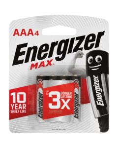 ENERGIZE ENERGIZER AAA 4-E92 MAX Refill Batteries