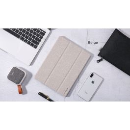 ÉTUI EN CUIRS D'IPAD 2020 IPA 10.9" PT-10.BEIGE PT-10 BEIGE"