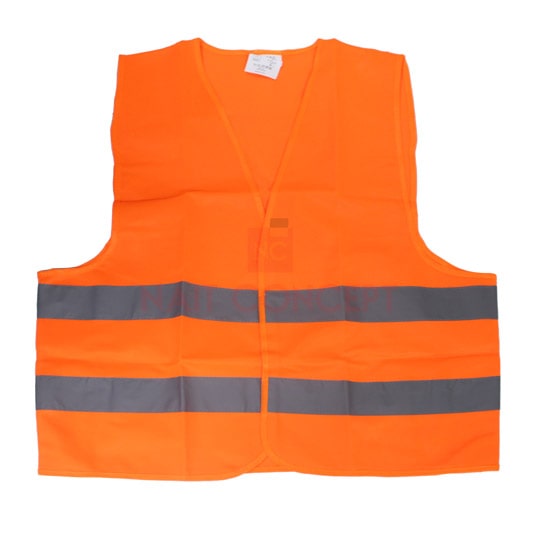 GILET ORANGE AVEC BANDE FLUORESCENTE 3M TXL