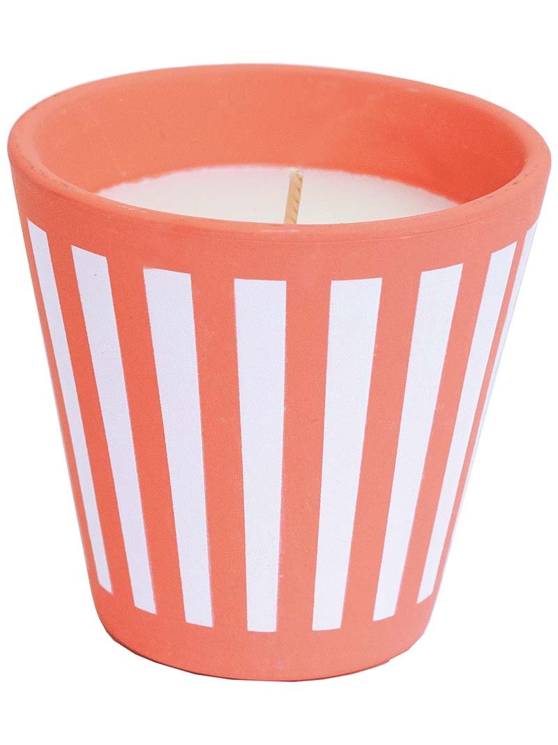 BOUGIE - POT TERRE CUITE BIARRITZ