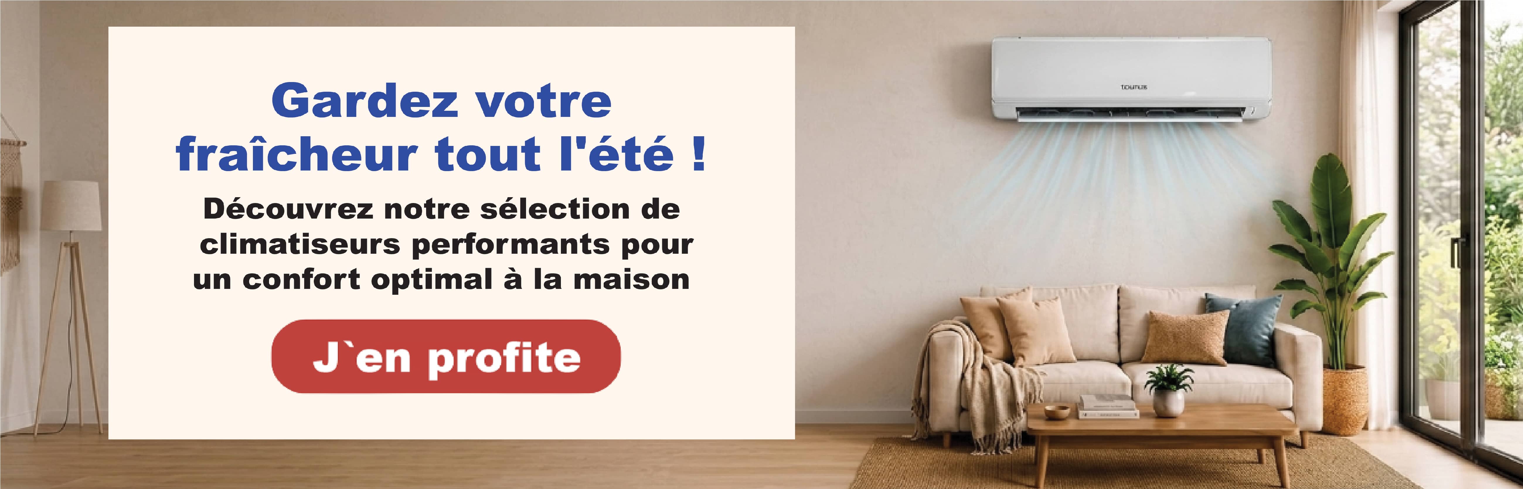 Bannière climatiseur été