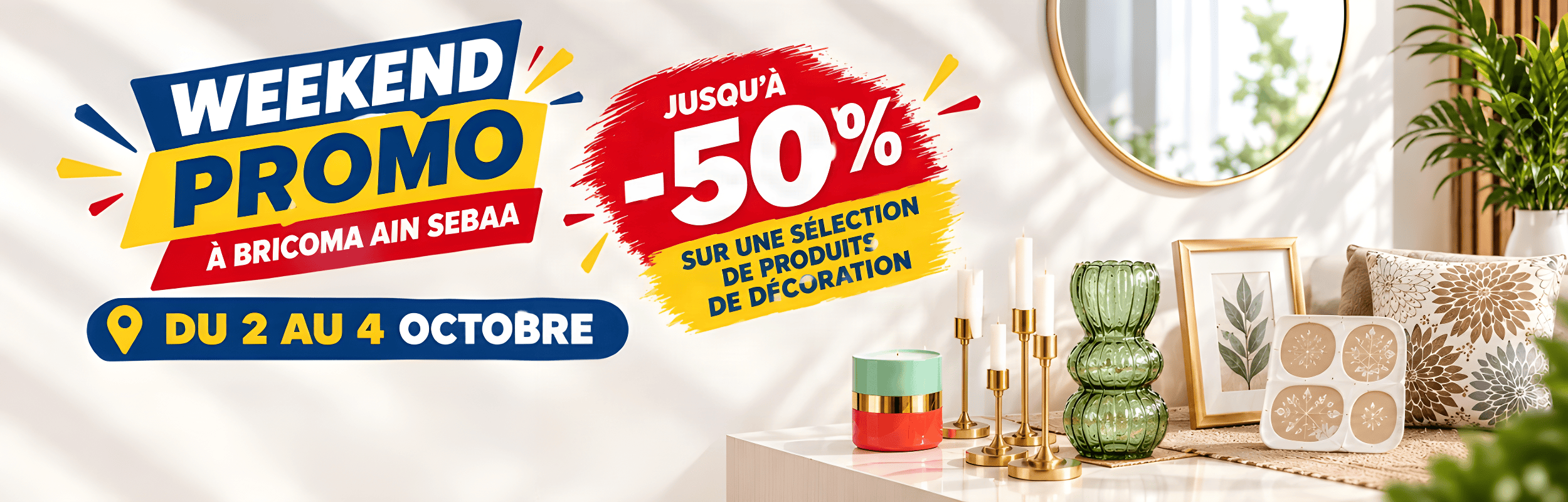 Bannière promo décoration ain sebaa