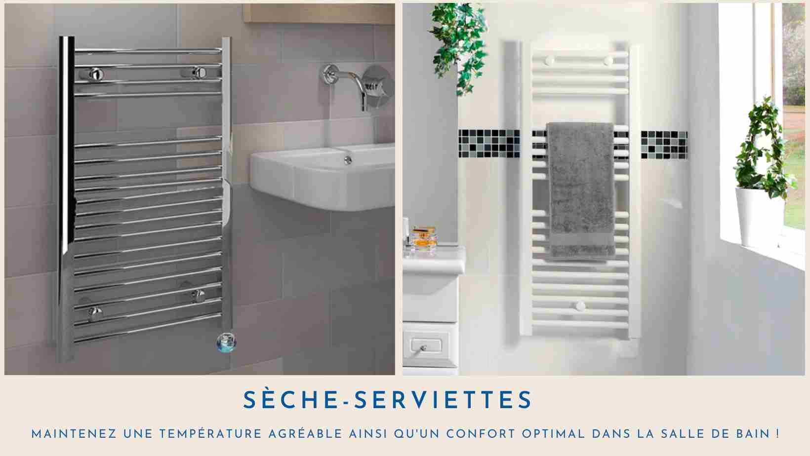 Sèche-serviettes mixte plat - Noir mat - 180 cm x 40 cm - Avec élément  électrique de 800W, robinets de radiateur et adaptateur - Nox