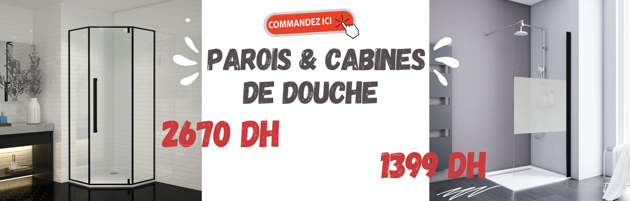Cabine et paroi de douche